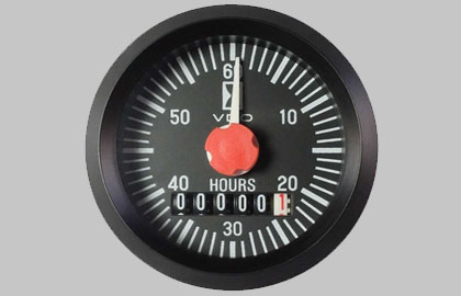 Engine hours counter Gauge